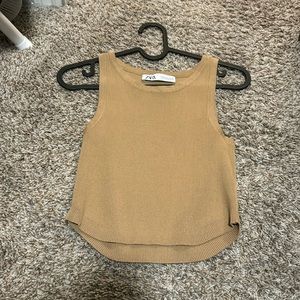 Zara Crop Top in Tan
